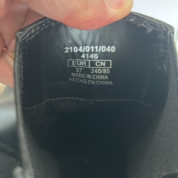 Zara Geometric Heel Pointed Ankle Boot Black - Picture 11 of 13